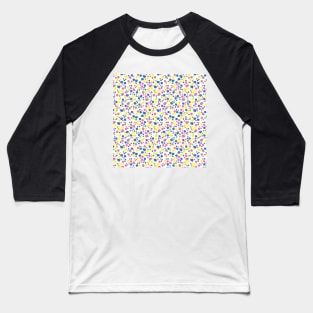 WHITE DITSY FLORAL VINTAGE AND RETRO Baseball T-Shirt